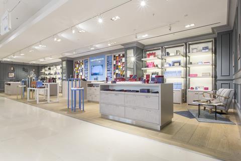 This is a large space by department store standards